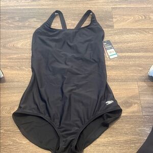 Speedo Women's Classic Black One-Piece Swimsuit